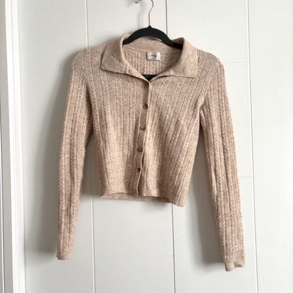 Aritzia Wilfred Polo Longsleeve Sweater - Picture 1 of 7